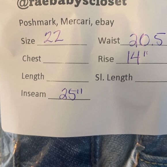 Torrid Women's First At Fit Blue Bootcut Denim Jeans Size 22 - Picture 6 of 6